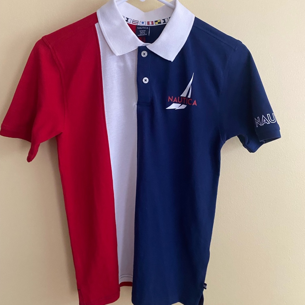 NWOT BUNDLE 2 Nautica Boys Navy/Red Polo Shirts  Classic Design PRICED FOR BOTH - Picture 8 of 14